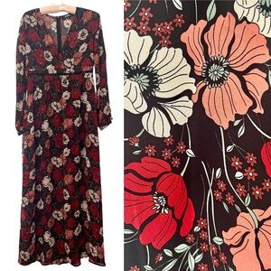 Lulu’s Floral Print Maxi Dress, Medium
